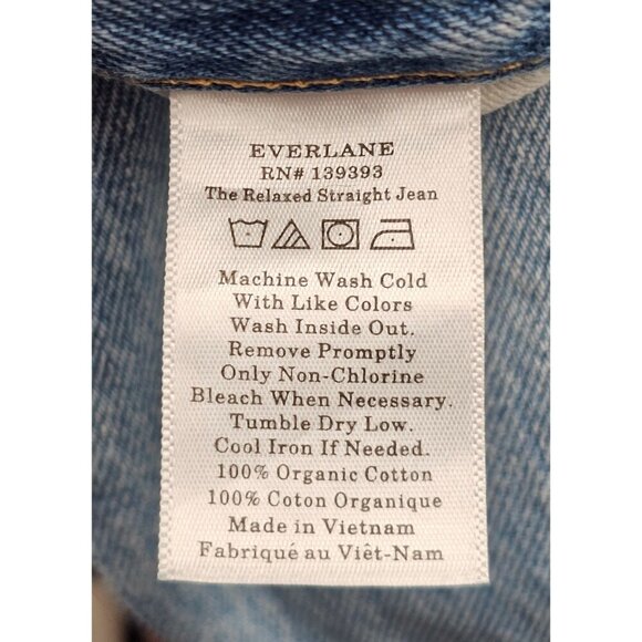 Women's - Everlane The Relaxed Straight Fit Jeans, Size 23 - Picture 6 of 7